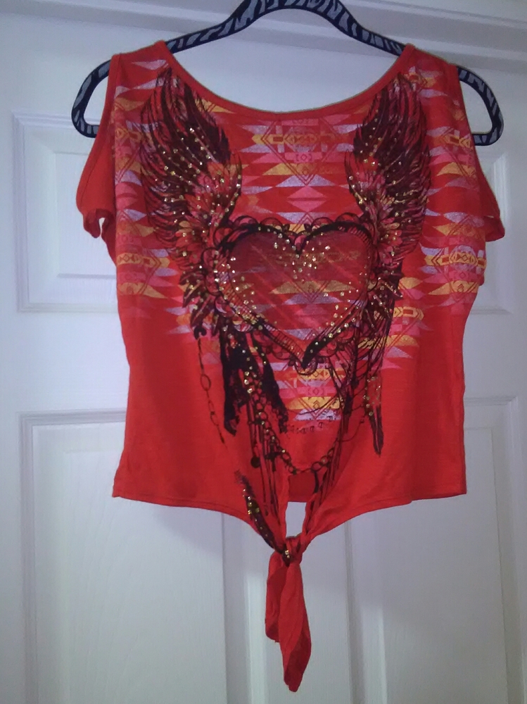 Bongo cold shoulder shirt